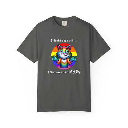 I Identify as a Cat - Pride T-Shirt