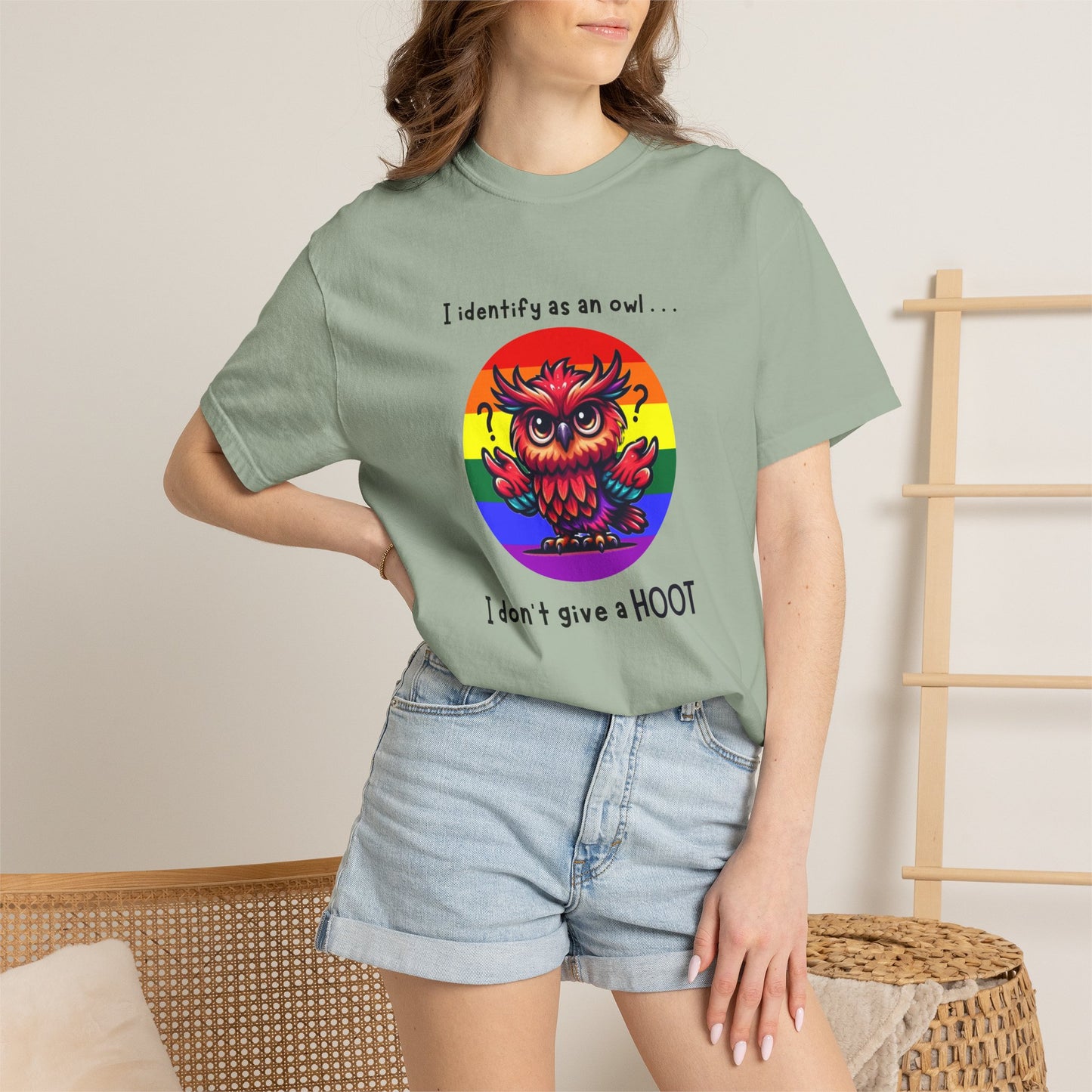 I Identify as an Owl - Pride T-Shirt