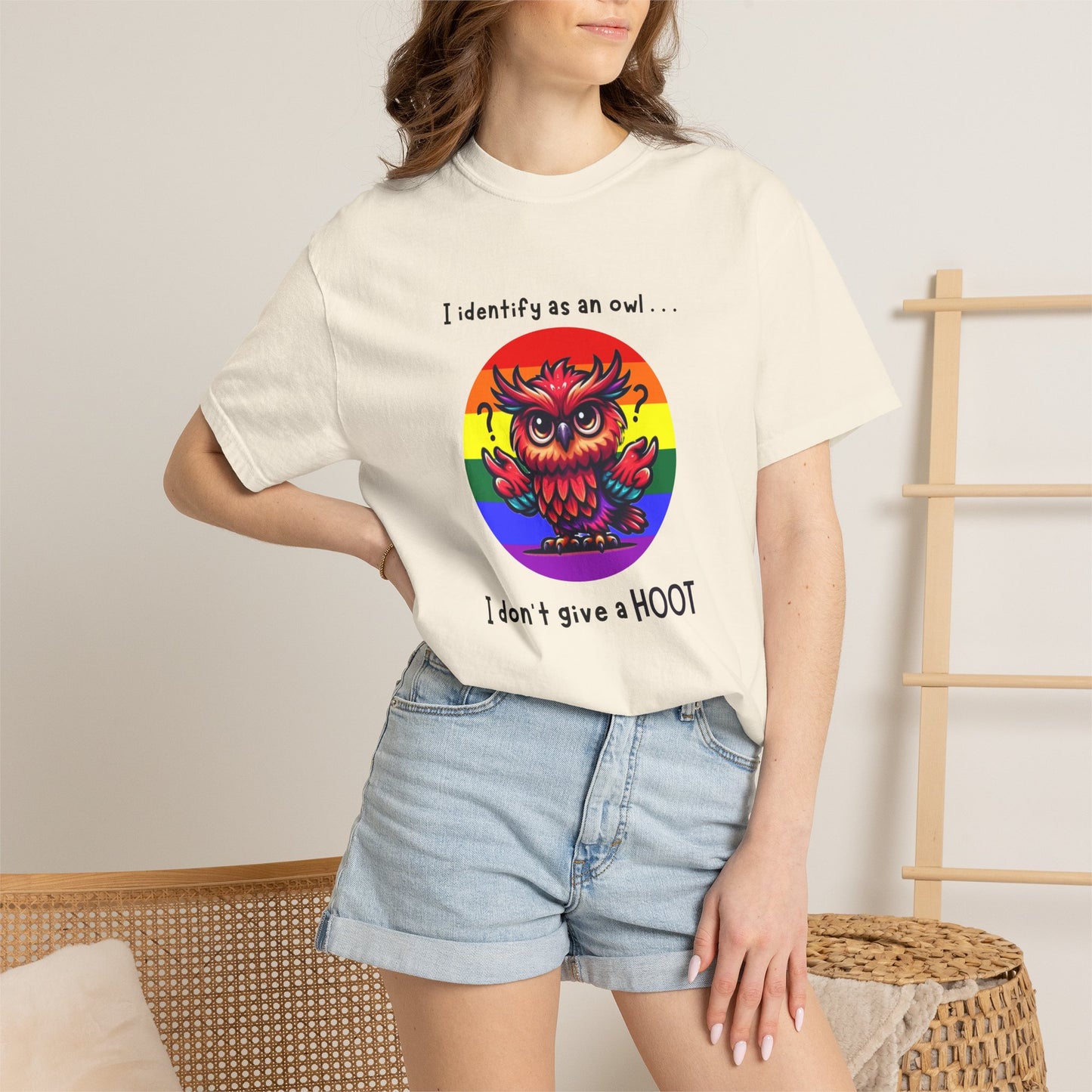 I Identify as an Owl - Pride T-Shirt