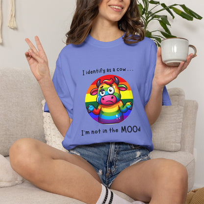 I Identify as a Cow - Pride T-Shirt
