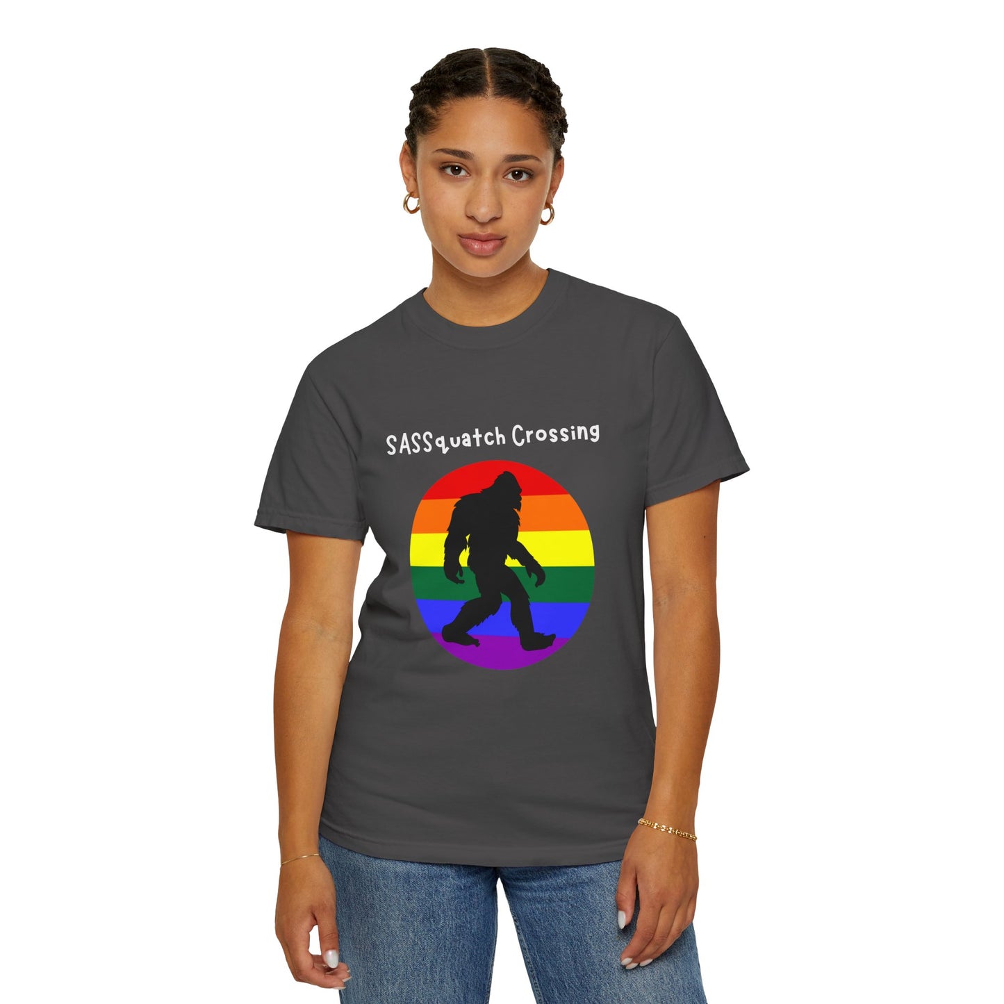 Sassquatch Crossing Pride-Themed T-Shirt