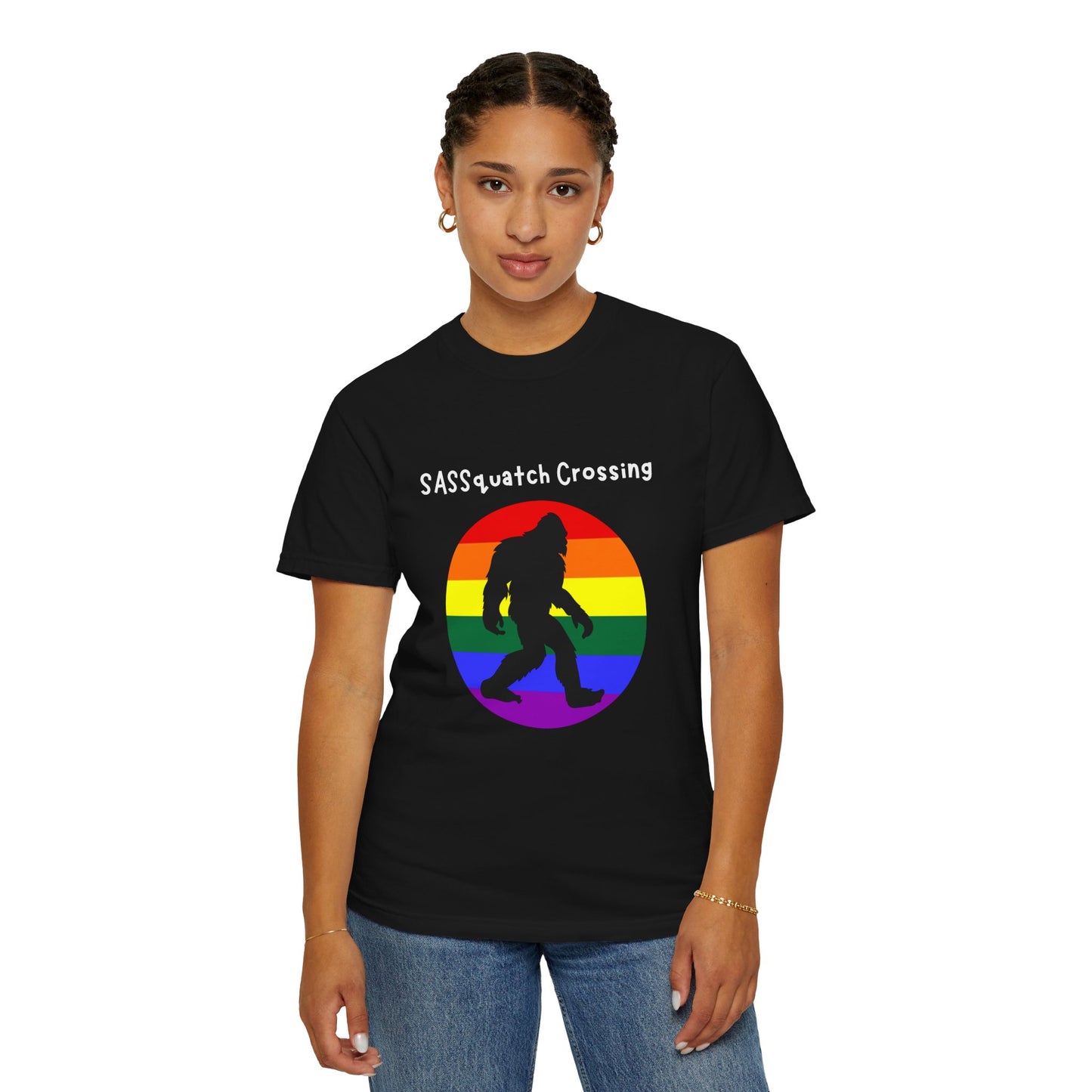 Sassquatch Crossing Pride-Themed T-Shirt