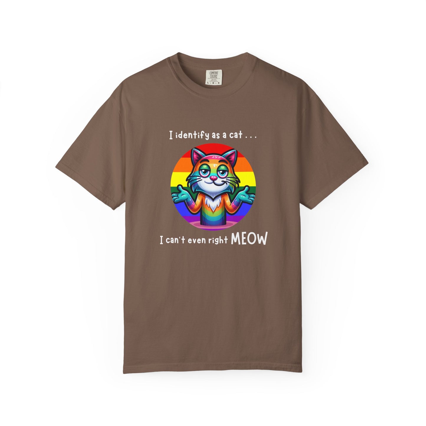 I Identify as a Cat - Pride T-Shirt