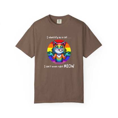 I Identify as a Cat - Pride T-Shirt
