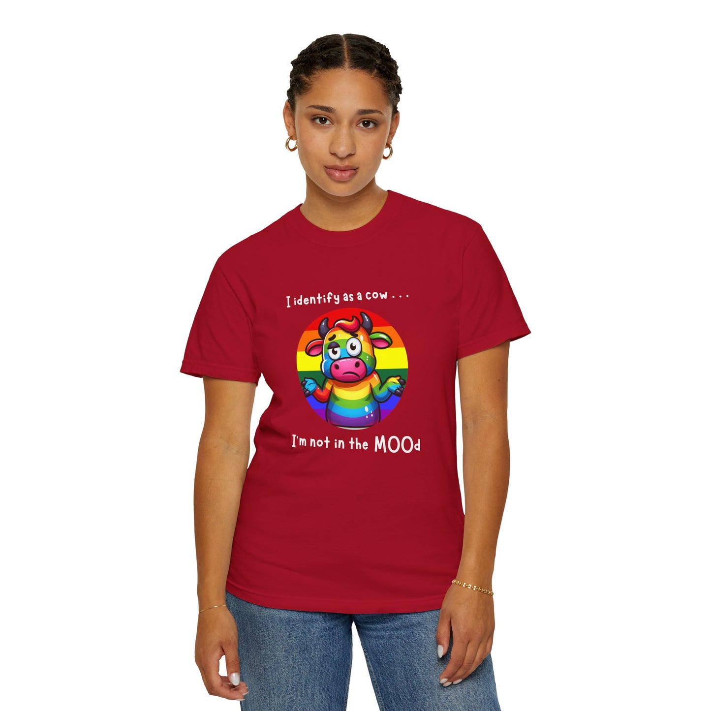 I Identify as a Cow - Pride T-Shirt