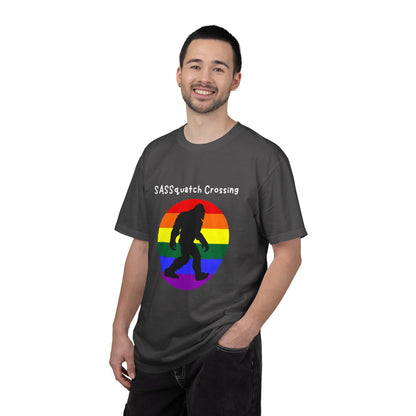 Sassquatch Crossing Pride-Themed T-Shirt
