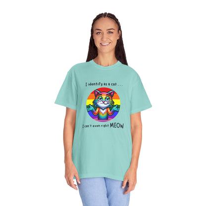 I Identify as a Cat - Pride T-Shirt
