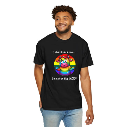 I Identify as a Cow - Pride T-Shirt