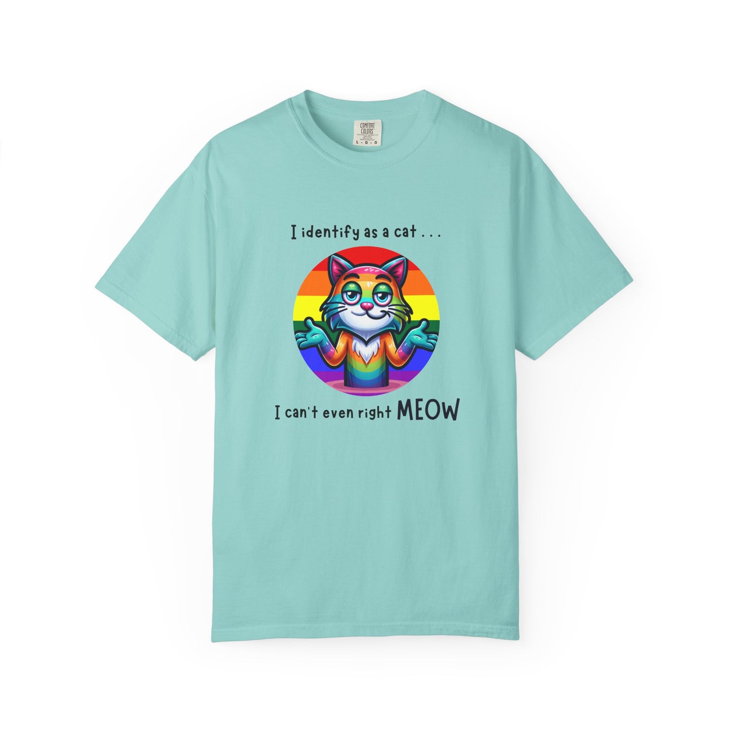 I Identify as a Cat - Pride T-Shirt