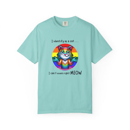 I Identify as a Cat - Pride T-Shirt