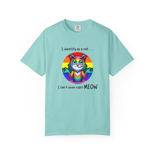 I Identify as a Cat - Pride T-Shirt