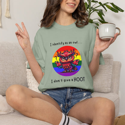 I Identify as an Owl - Pride T-Shirt