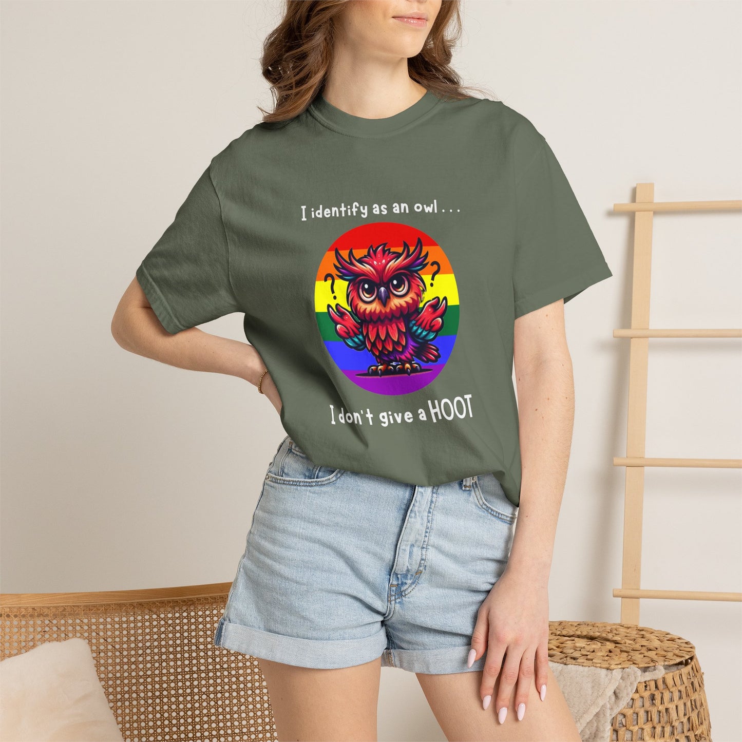 I Identify as an Owl - Pride T-Shirt