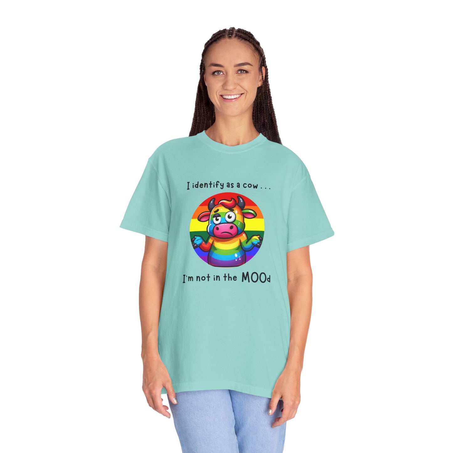 I Identify as a Cow - Pride T-Shirt