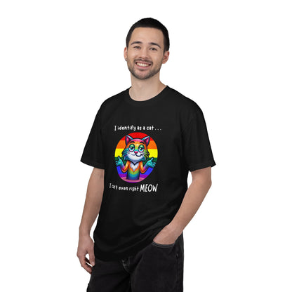 I Identify as a Cat - Pride T-Shirt