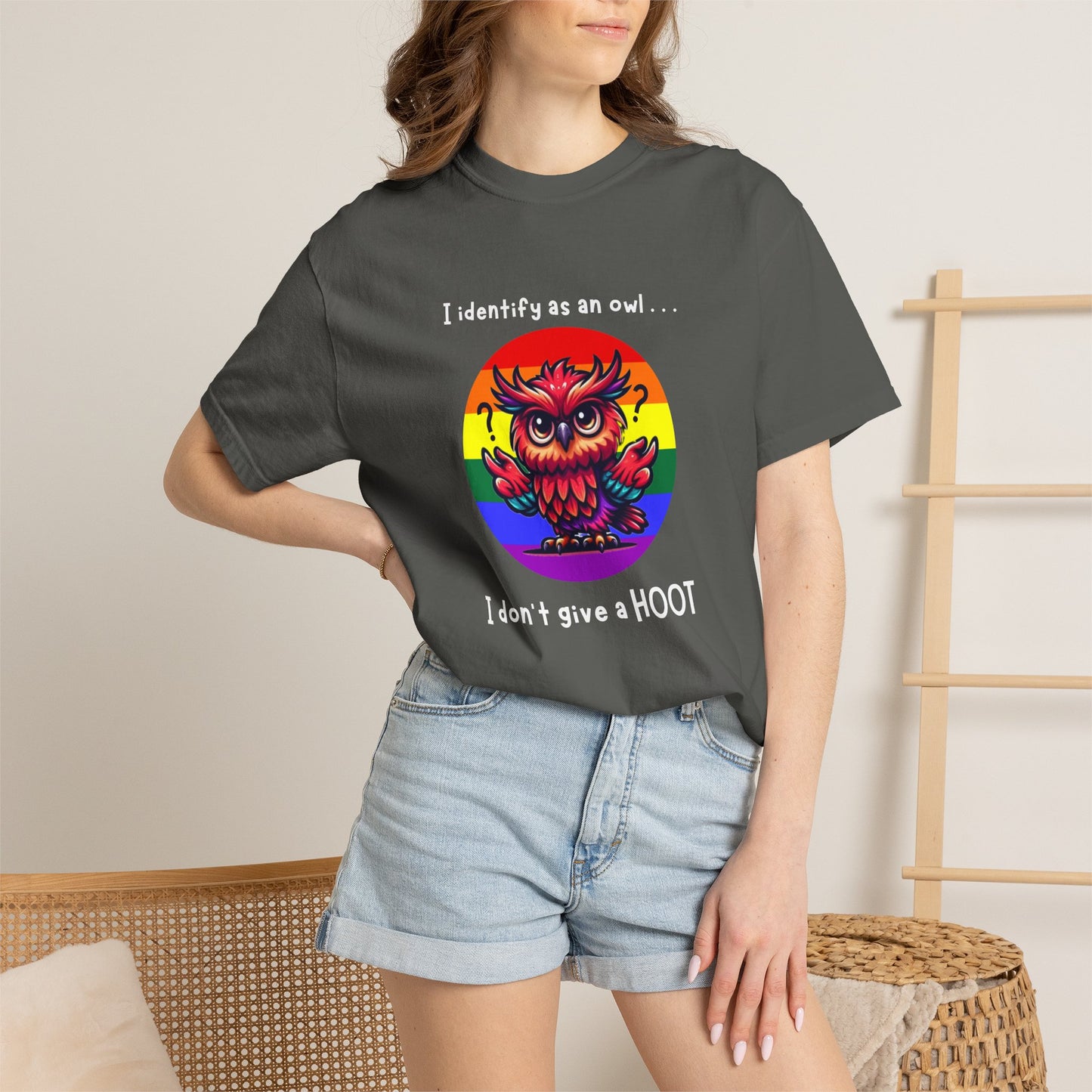 I Identify as an Owl - Pride T-Shirt
