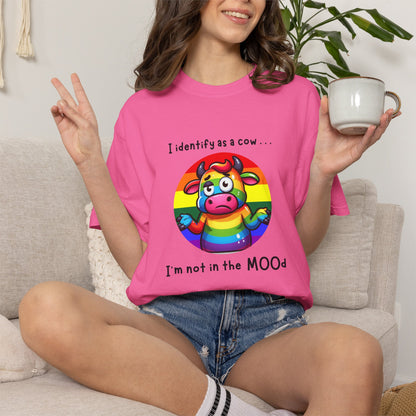 I Identify as a Cow - Pride T-Shirt