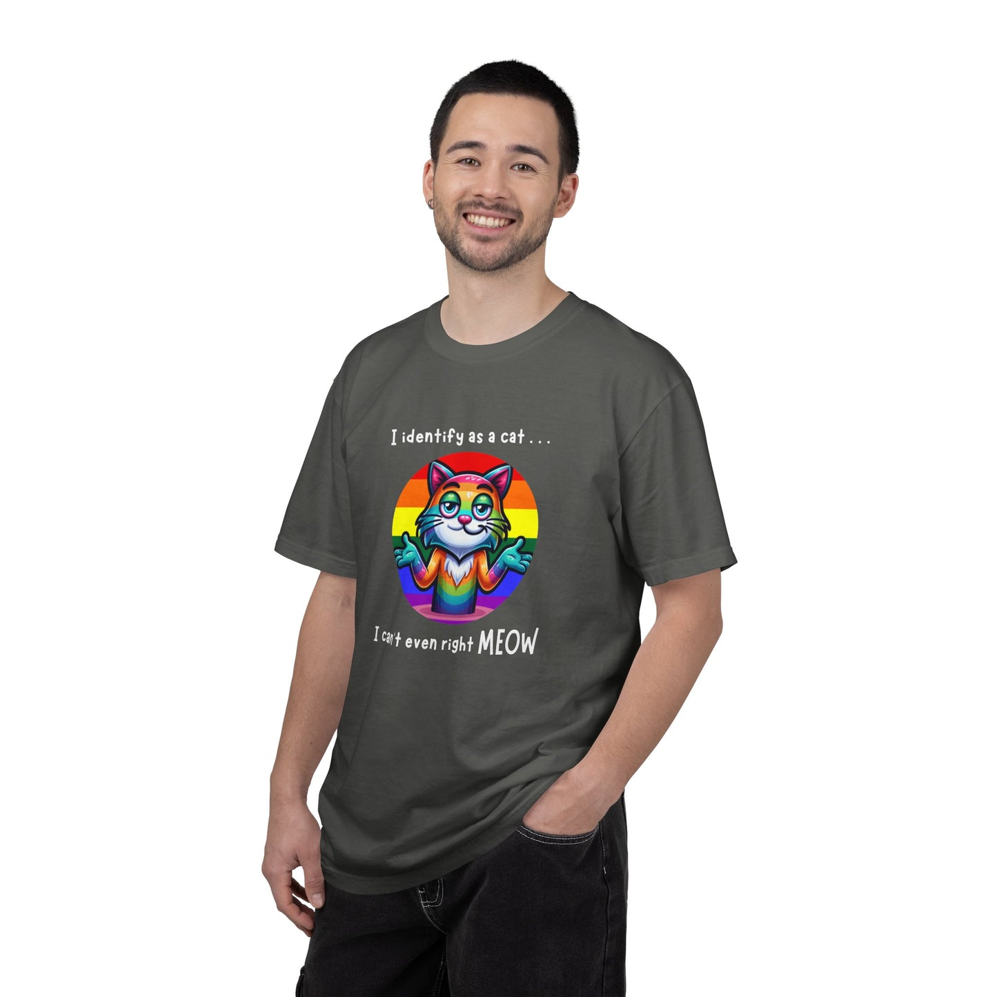 I Identify as a Cat - Pride T-Shirt