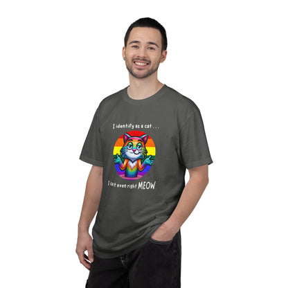 I Identify as a Cat - Pride T-Shirt