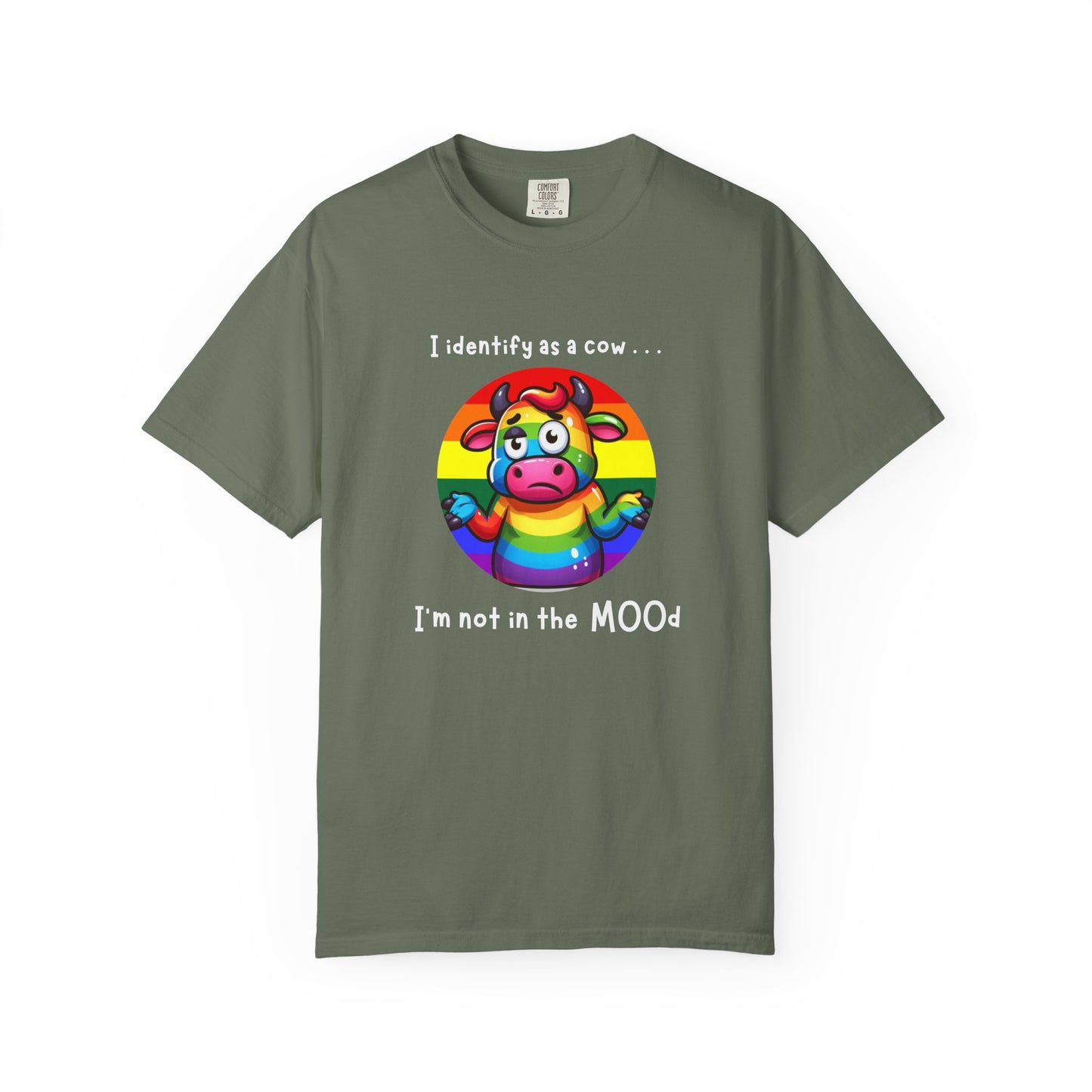 I Identify as a Cow - Pride T-Shirt