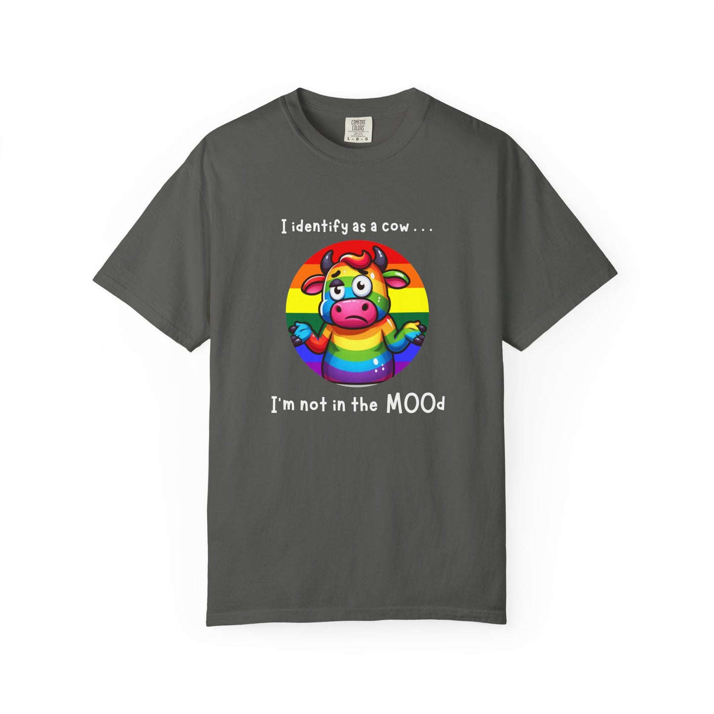 I Identify as a Cow - Pride T-Shirt
