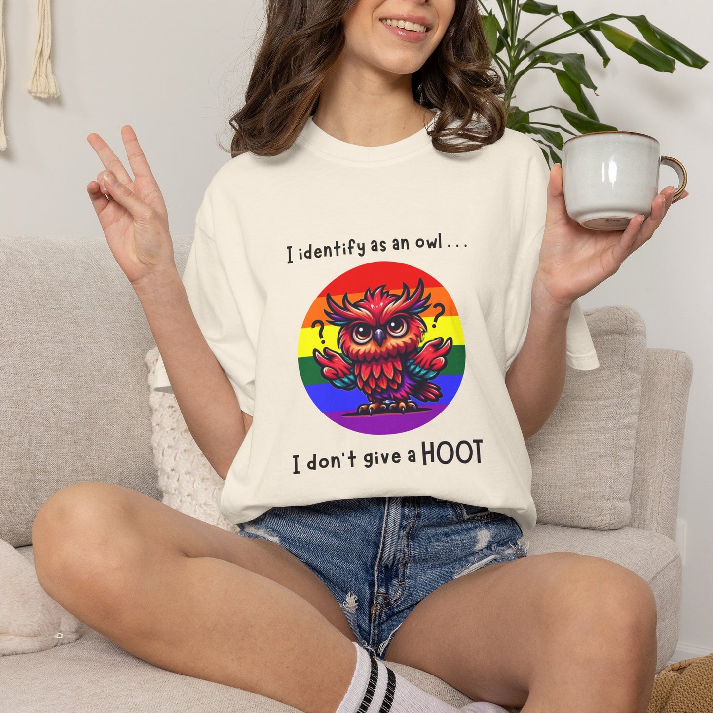 I Identify as an Owl - Pride T-Shirt