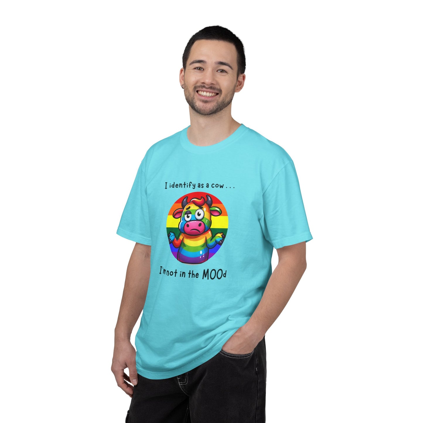 I Identify as a Cow - Pride T-Shirt