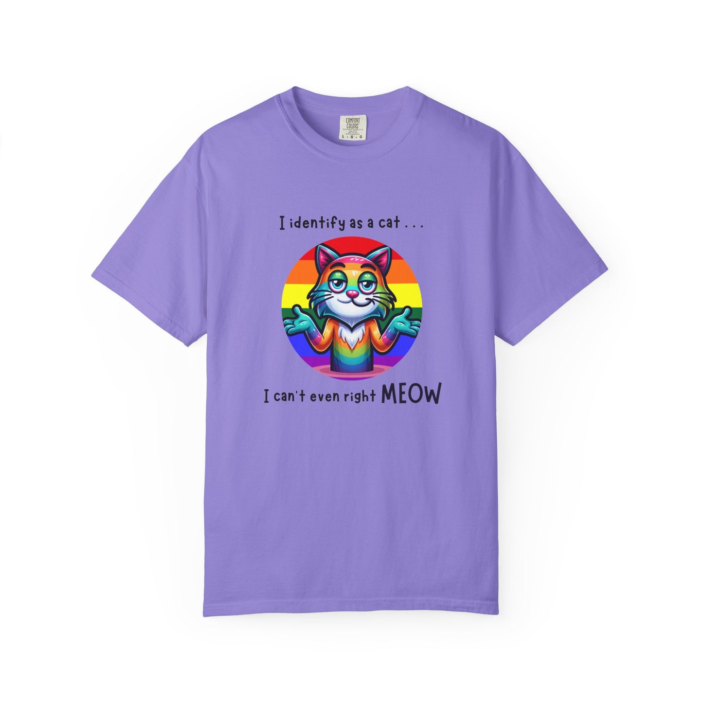 I Identify as a Cat - Pride T-Shirt