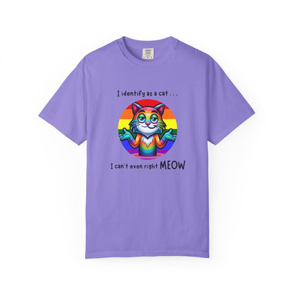 I Identify as a Cat - Pride T-Shirt