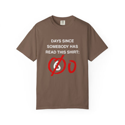 Days Since Somebody Has Read This T-Shirt