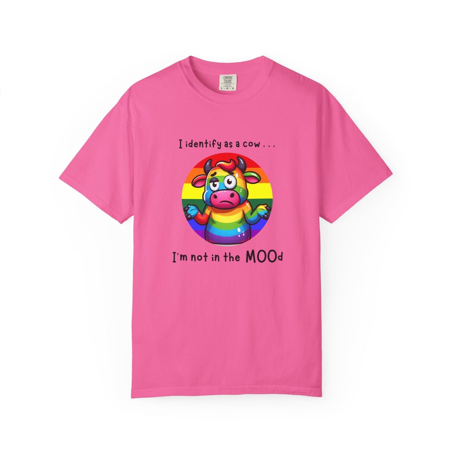 I Identify as a Cow - Pride T-Shirt