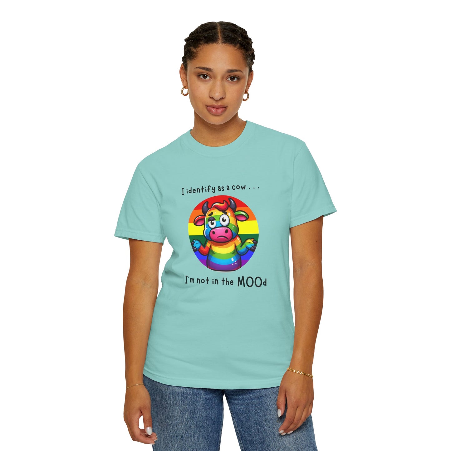 I Identify as a Cow - Pride T-Shirt