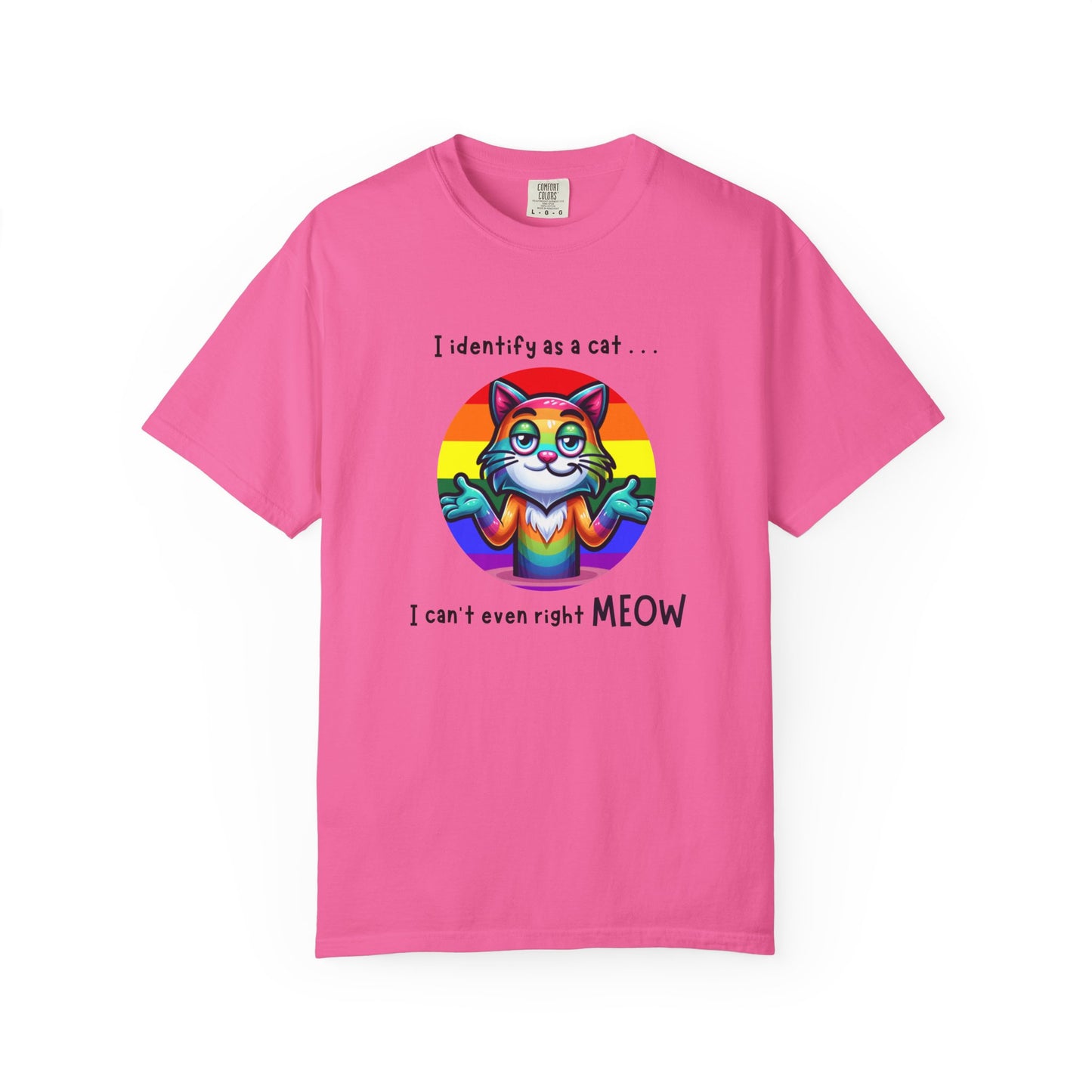 I Identify as a Cat - Pride T-Shirt