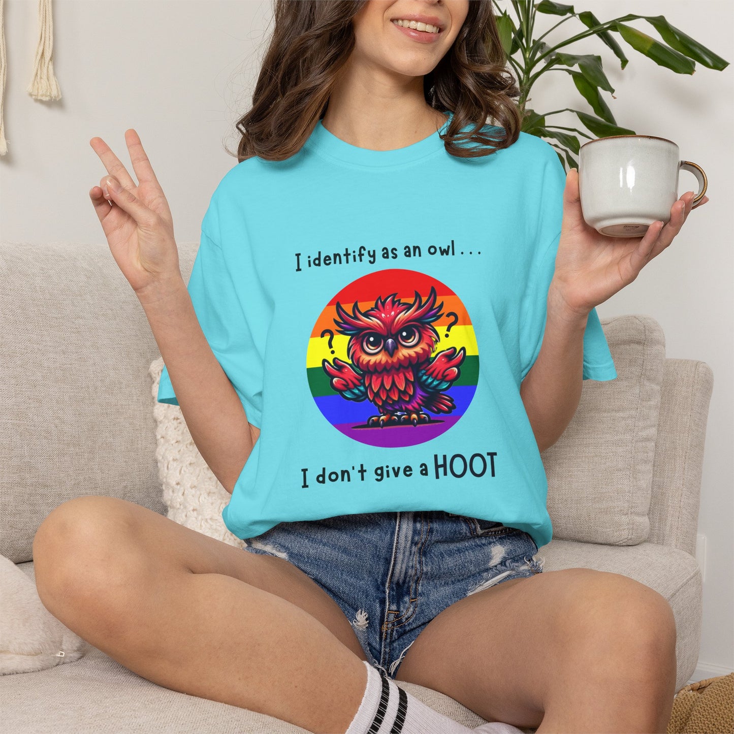 I Identify as an Owl - Pride T-Shirt