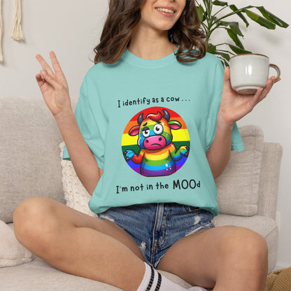 I Identify as a Cow - Pride T-Shirt