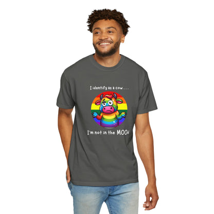 I Identify as a Cow - Pride T-Shirt