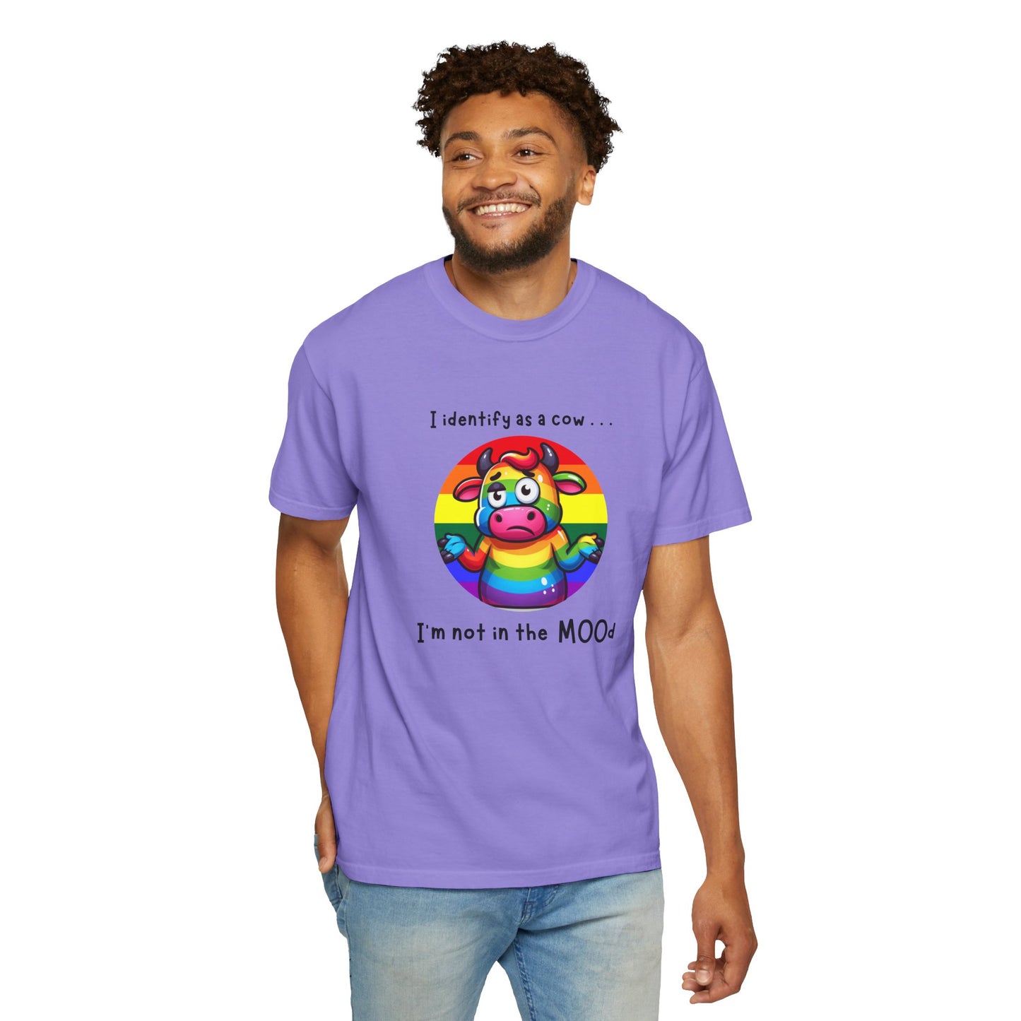 I Identify as a Cow - Pride T-Shirt