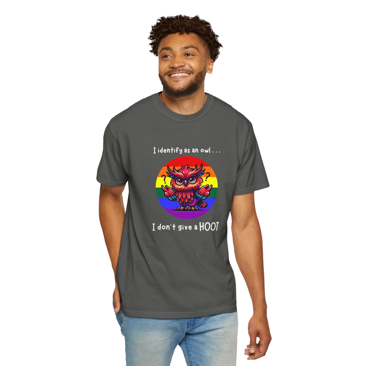 I Identify as an Owl - Pride T-Shirt