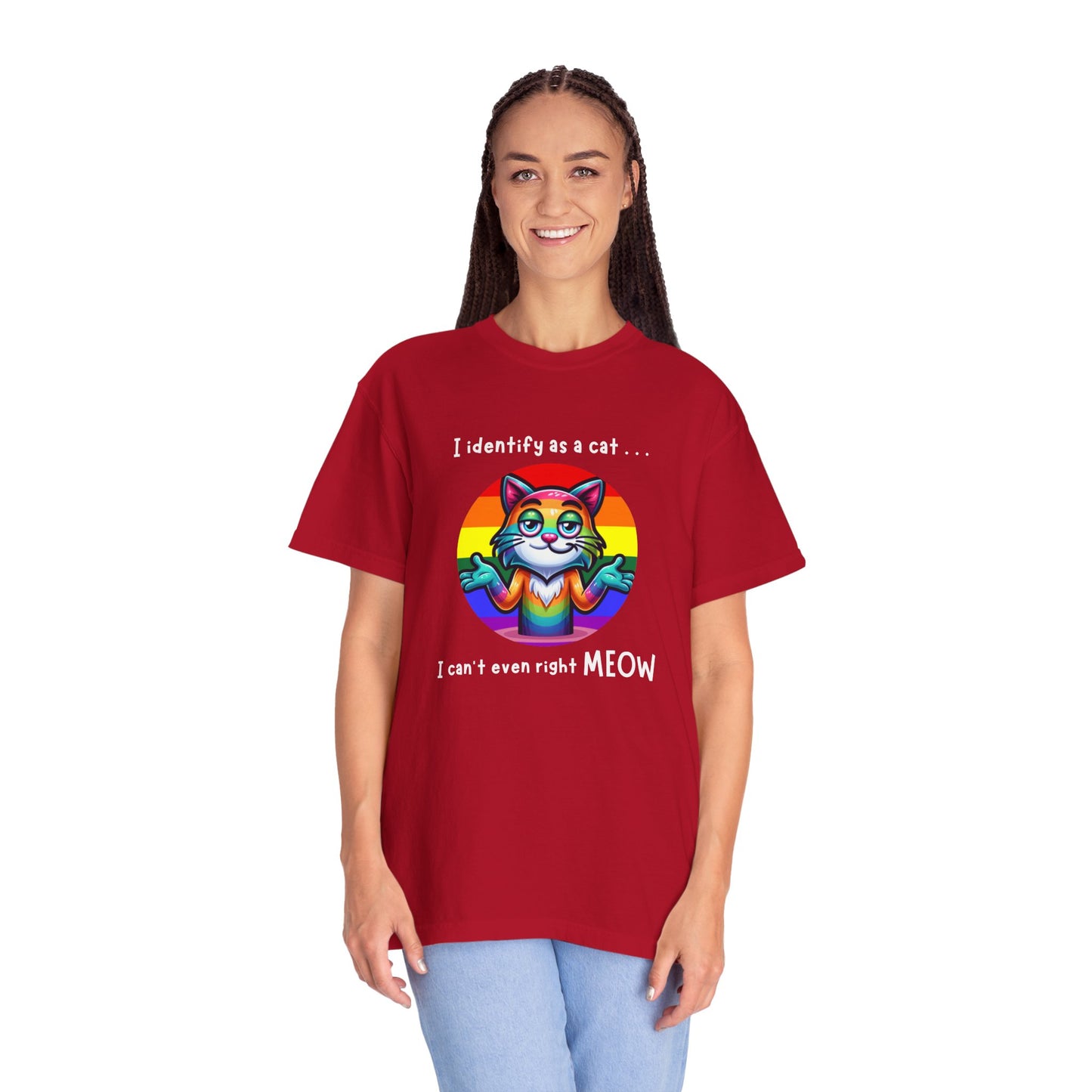 I Identify as a Cat - Pride T-Shirt