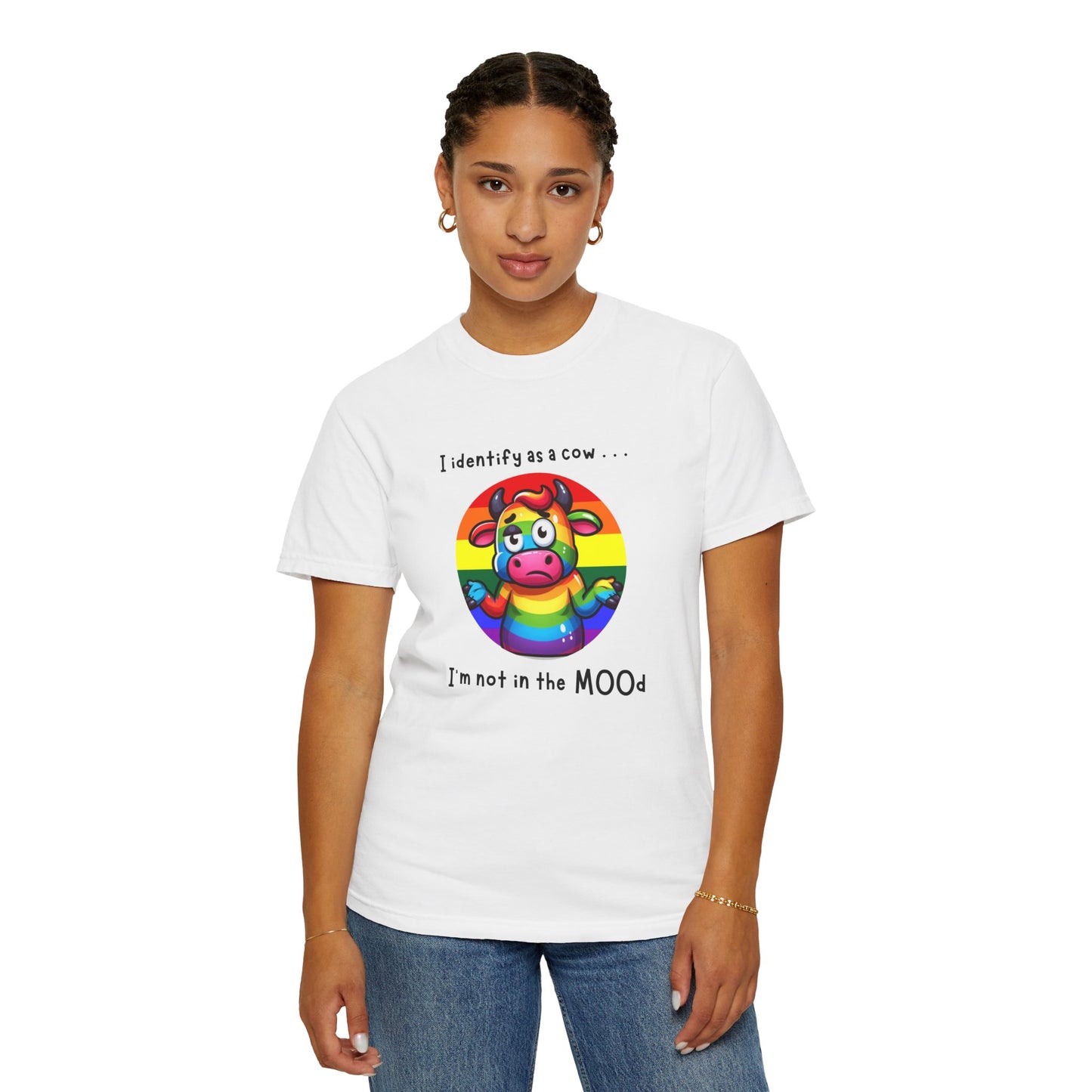 I Identify as a Cow - Pride T-Shirt
