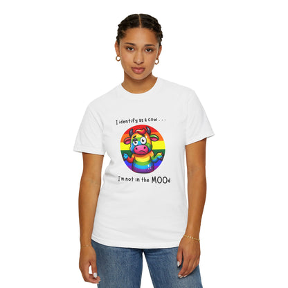 I Identify as a Cow - Pride T-Shirt