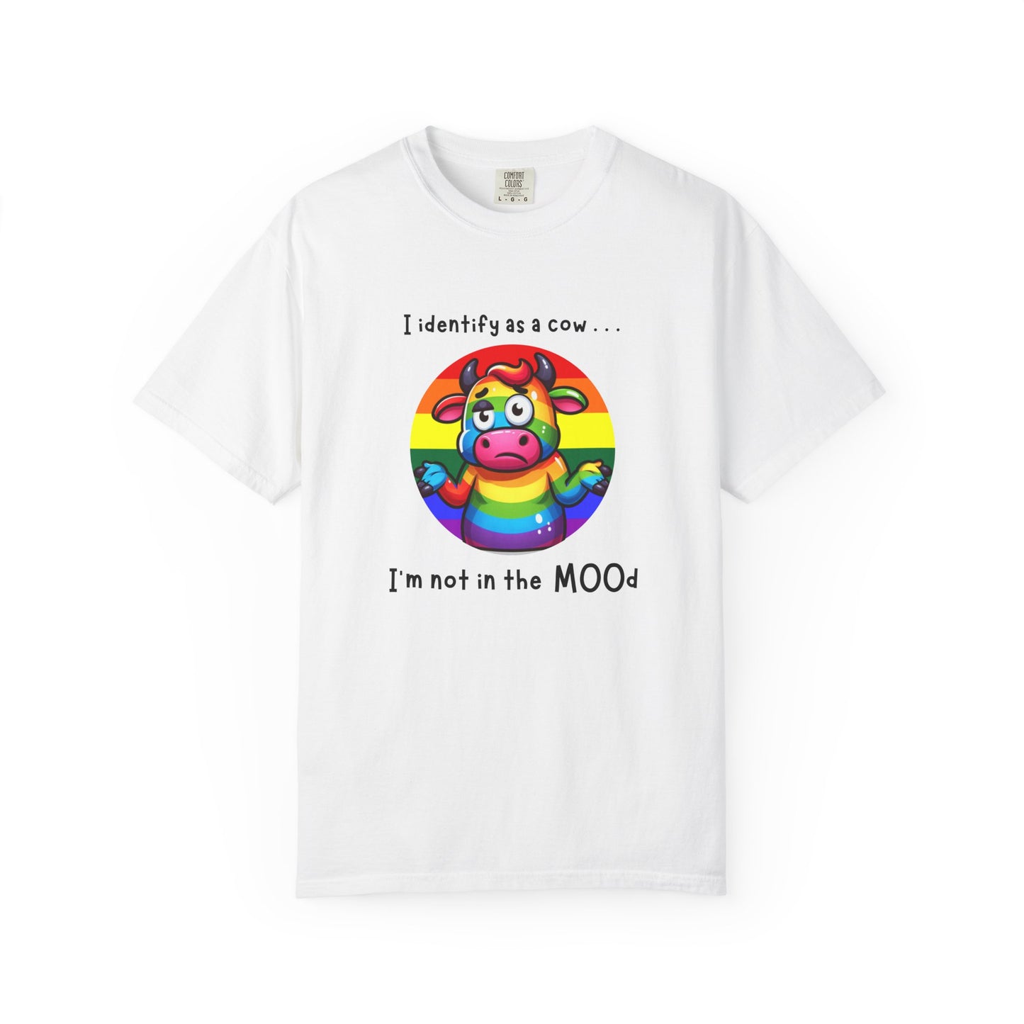 I Identify as a Cow - Pride T-Shirt