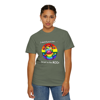 I Identify as a Cow - Pride T-Shirt