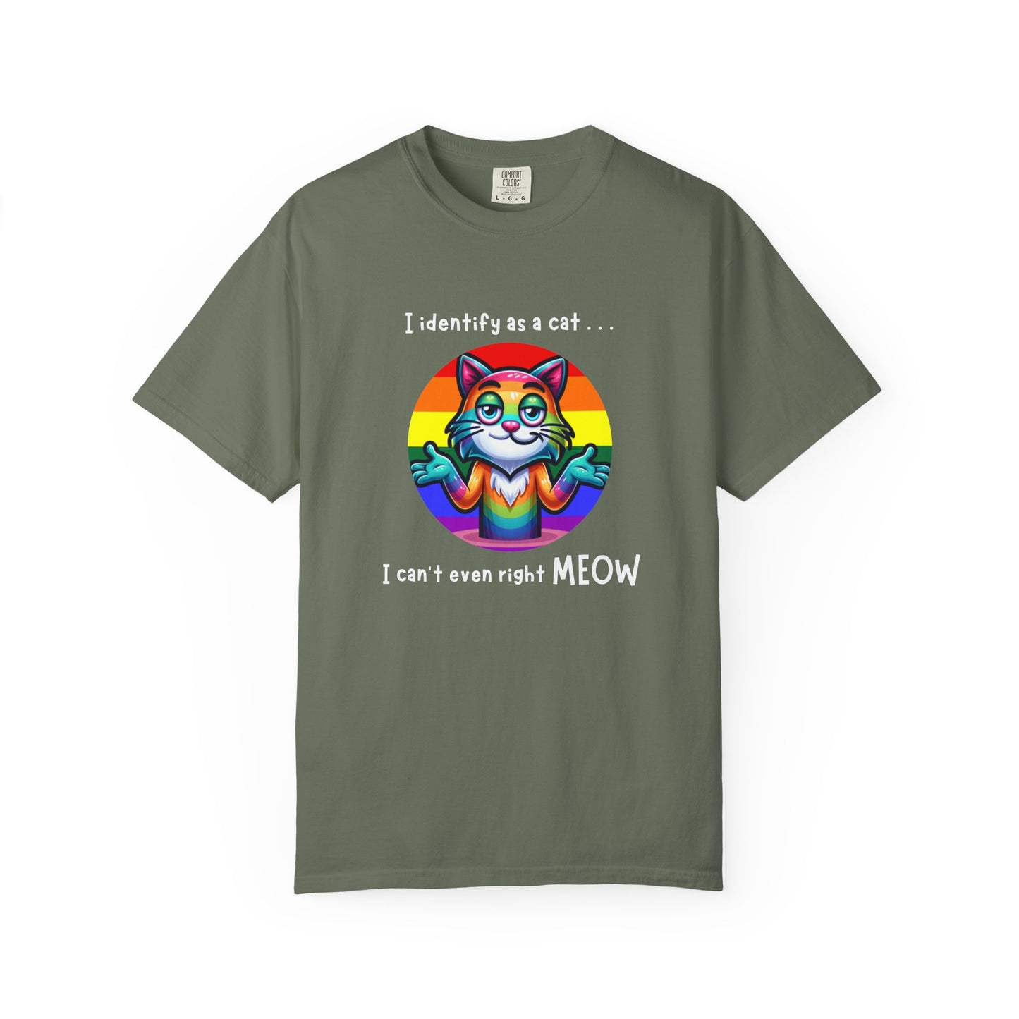 I Identify as a Cat - Pride T-Shirt