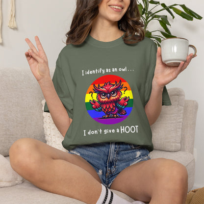 I Identify as an Owl - Pride T-Shirt