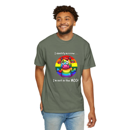 I Identify as a Cow - Pride T-Shirt