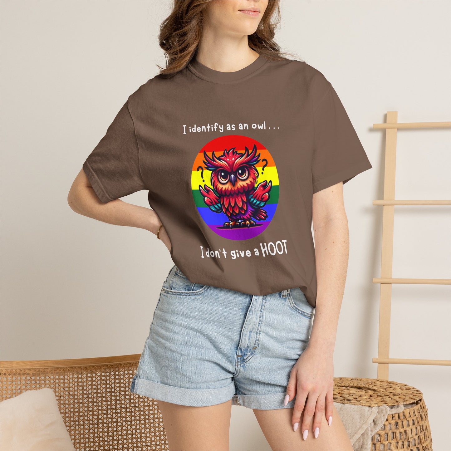 I Identify as an Owl - Pride T-Shirt
