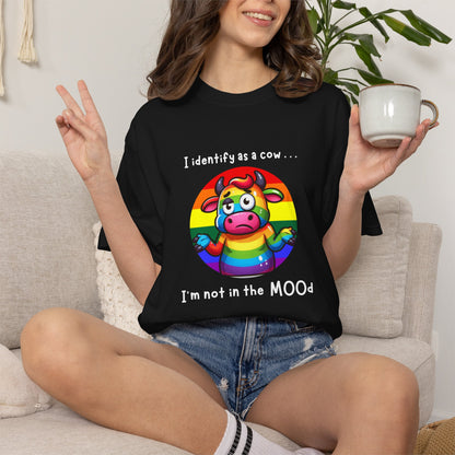 I Identify as a Cow - Pride T-Shirt