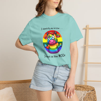 I Identify as a Cow - Pride T-Shirt