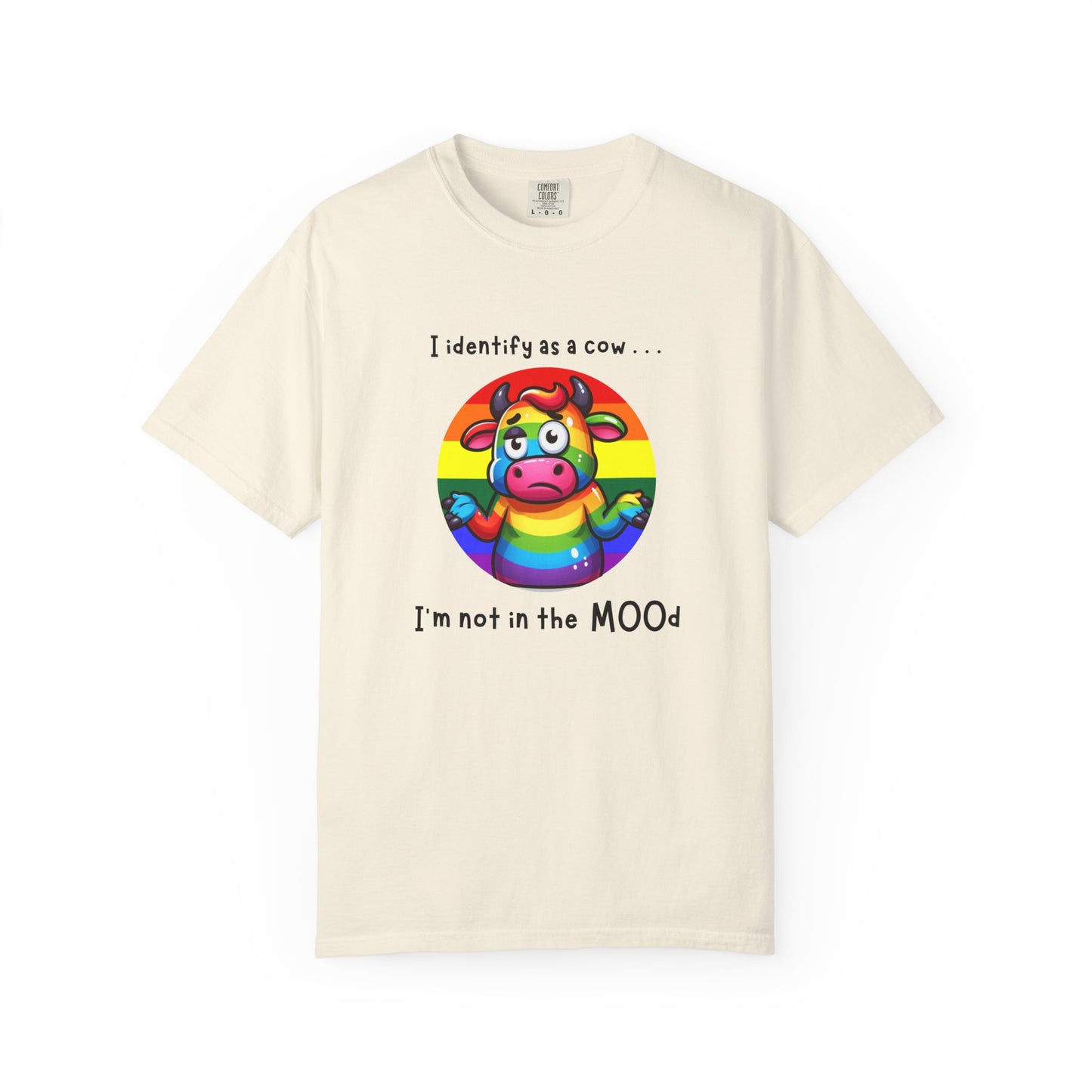 I Identify as a Cow - Pride T-Shirt